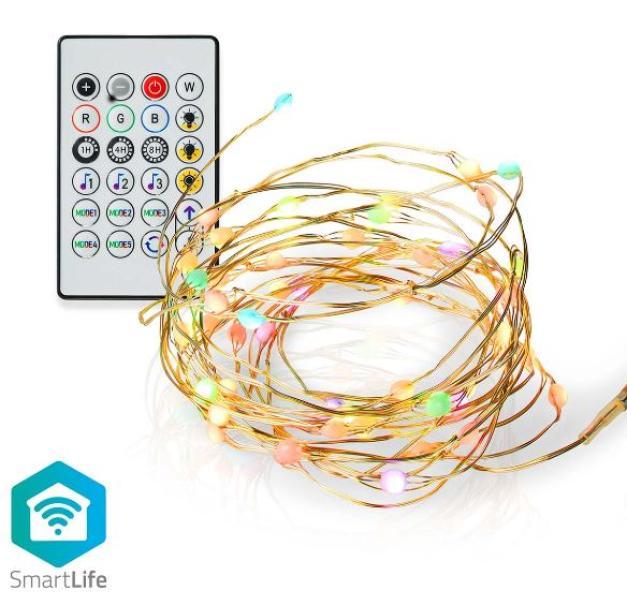Filo led Nedis smart wifi multi colore IP20 5 metri-WIFILX51RGB 01