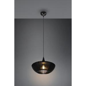 Colino sospentouchdimmerone legno e metallo nero d. 40cm