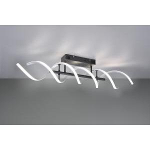 Sequence sospentouchdimmerone led spirale metallo alluminio e nero con regolazione intentouchdimmerta' e temperatura di colore della luce con interruttore l. 90cm
