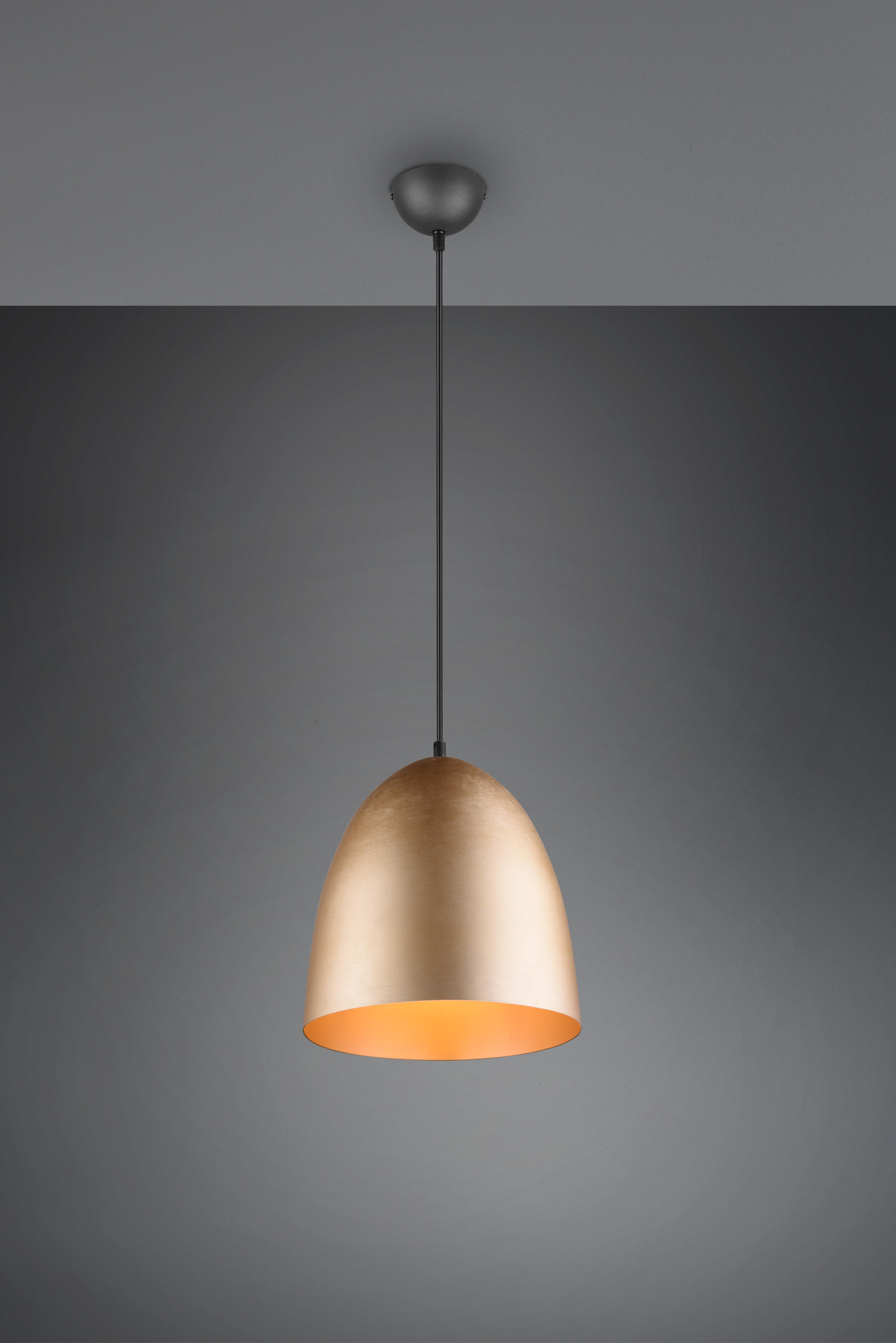 trio lighting tilda sospen touchdimmer one metallo cupola ottone d.25cm - foto 1