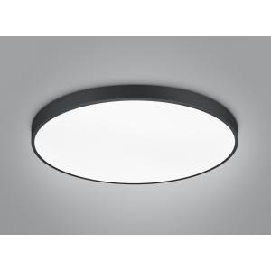 Waco plafoniera led dimmerabile metallo nero con interruttore per variazione temperatura di colore led d. 75cm