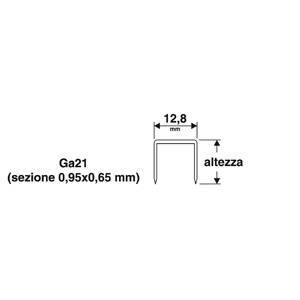 Graffette per puntatrice  altezza 10 mm corona 12.8 mm - 1455602