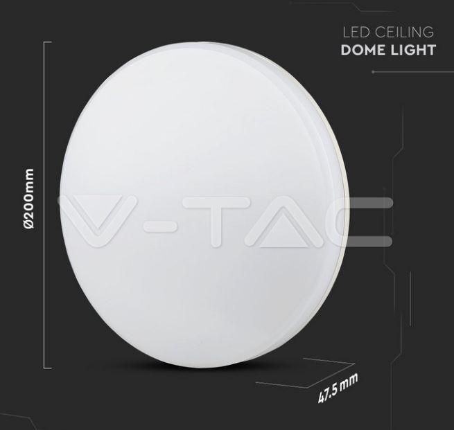 Plafoniera led V-tac 15W 6500K IP44 VT-8033-RD-N - 13899- 2113899 04