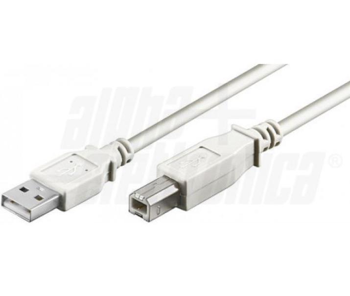 Cavo usb Alpha Elettronica da spina tipo A a tipo B-1,8 metri - 95-602WB 01