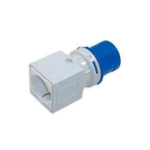 Adattatore da spina industriale  2p+t 16a - presa schuko- 1862