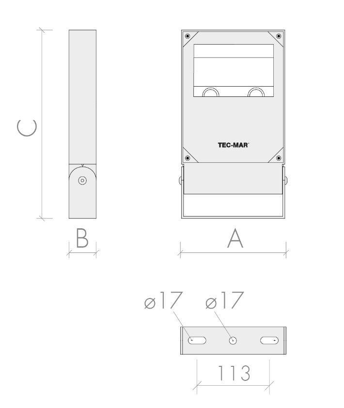 Proiettore led AR Tec-Mar Polar 2 120W 4000K on/off - 7027AR4120GL 02