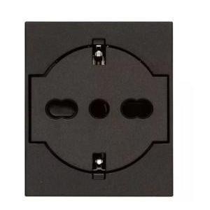 Presa p40 a filo  linea 2p+t 16a nero- 30211.g