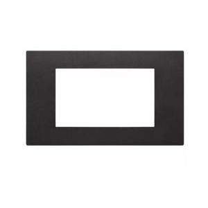 Placca  linea 4 moduli nero-30654.02