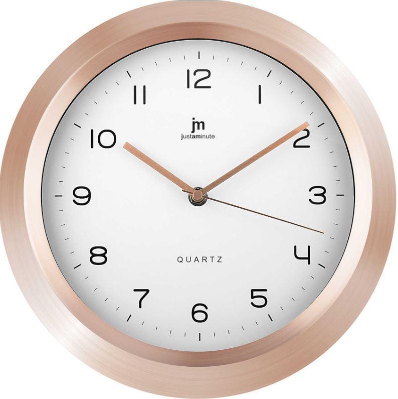 Orologio tondo Lowell alluminio rosa diametro 29,9cm - 14969 01