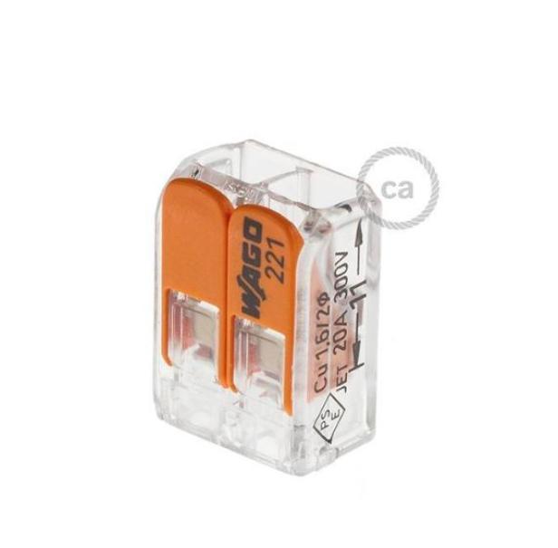 Morsetto Creative-Cables universale 2 ingressi trasparente - MOR412 01