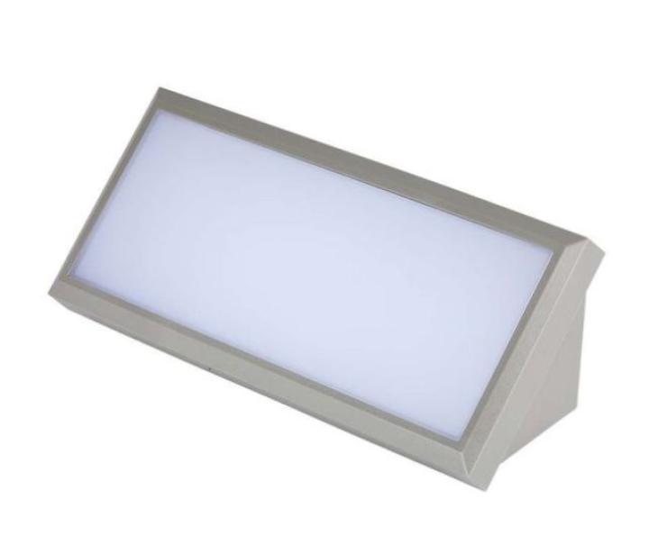 Lampada da parete led V-tac 12W 3000K IP65 grigio- VT-8054-N -8233 - 218233 01