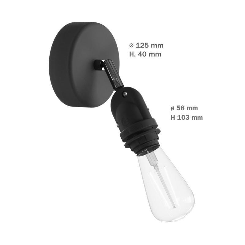 Applique Creative-cables Italia Eiva colore nero IP65 con snodo orientabile - APE2TBSNEPER 03