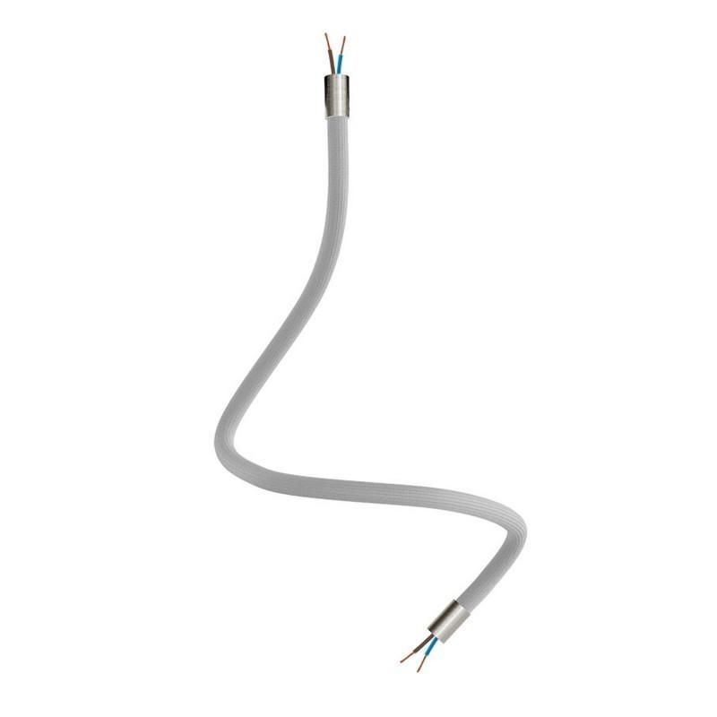 Kit tubo flessibile Creative-cables rivestito in tessuto color argento - KFLEX60TISRM02 01