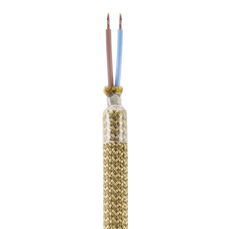 Kit tubo flessibile Creative-cables di estensione rivestito in tessuto colore bronzo - KFLEX90OTSRM73 02