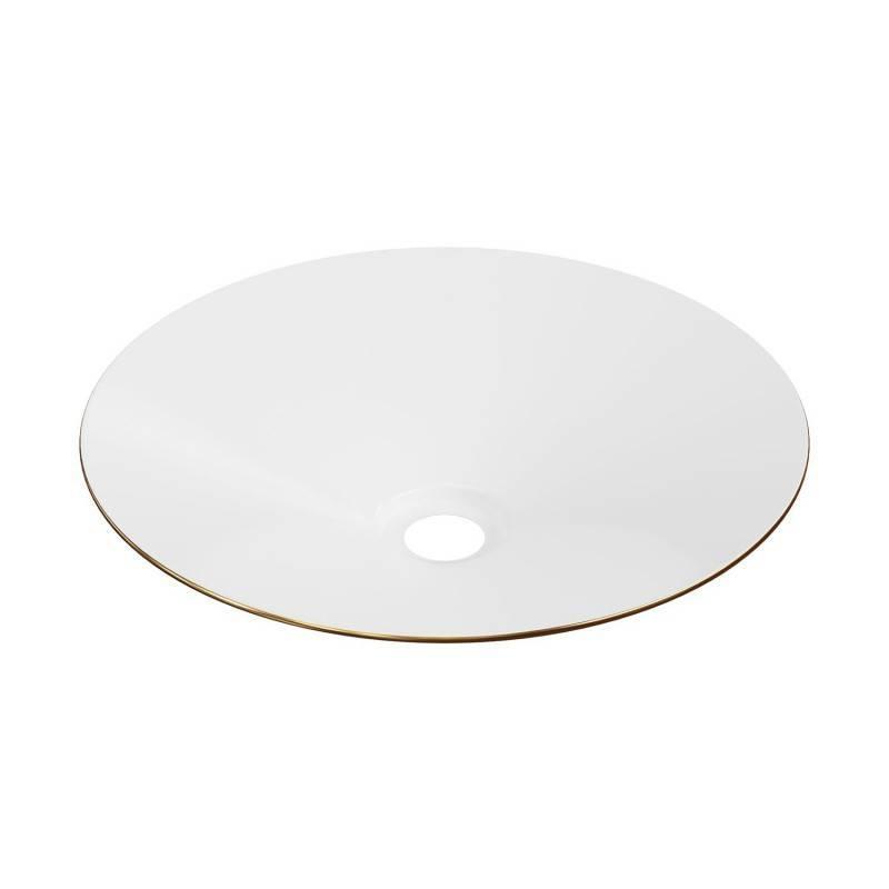 Paralume Swing Creative-cables in metallo colore bianco e bronzo satinato attacco E27 - PAM13OTS 03