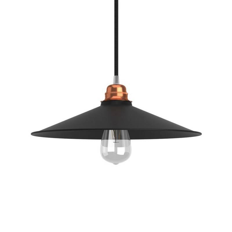 Paralume Swing Creative-cables in metallo colore nero attacco E27 - PAM13VNO 02