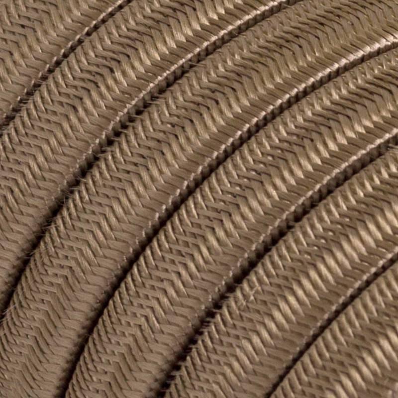 Cavo al metro Creative-cables in tessuto - per catenaria effetto seta colore marrone XZ15CM27 01