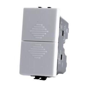 Doppio pulsante joy compatibile con bticino matix am5055 10a - 522b joy-f522bi