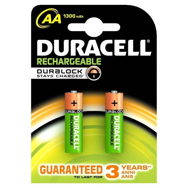 duracell duracell blister 2 stilo ricaricabili 1,2v 2500mah durata 5 anni hr6b2 - foto 1