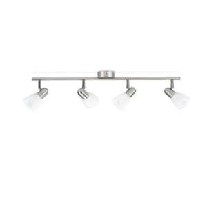 Faretto 4 luci  burlap in metallo attacco gu10 ip20 nickel - 5023417e7