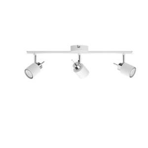 Faretto 3 luci  meranti in metallo attacco gu10 ip20 bianco - 46533600