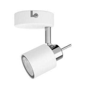 Faretto singolo  meranti in metallo attacco gu10 ip20 bianco - 46529900