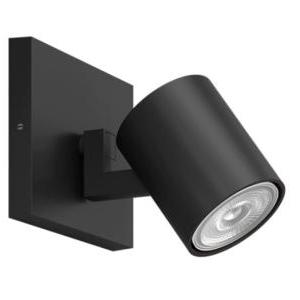 Faretto singolo  runner in metallo attacco gu10 ip20 nero -43529200