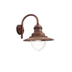 Lampada da parete  raindrop 1xe27 ip44 bronzo - 0165206pn