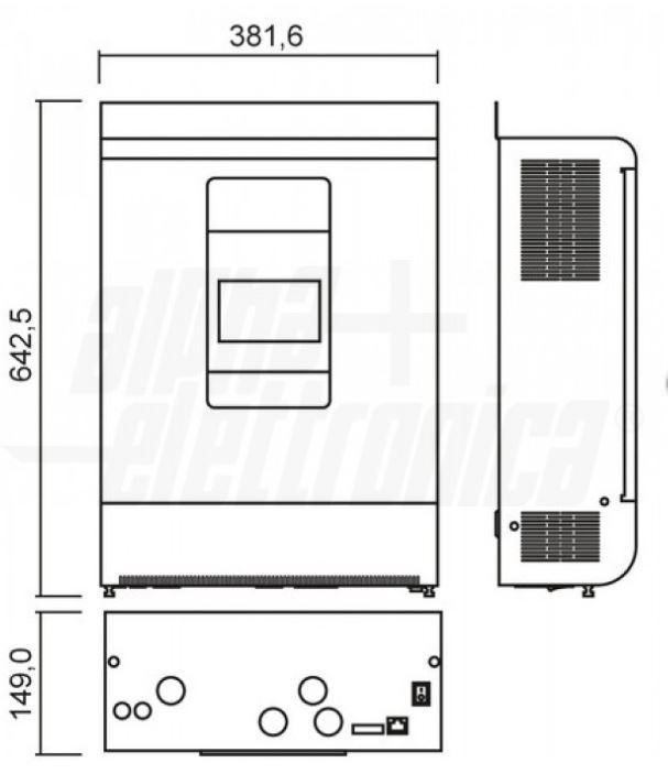 Inverter onda pure Alpha Elettronica 5000W 48/230V con carica batteria -KEPH050-48 02