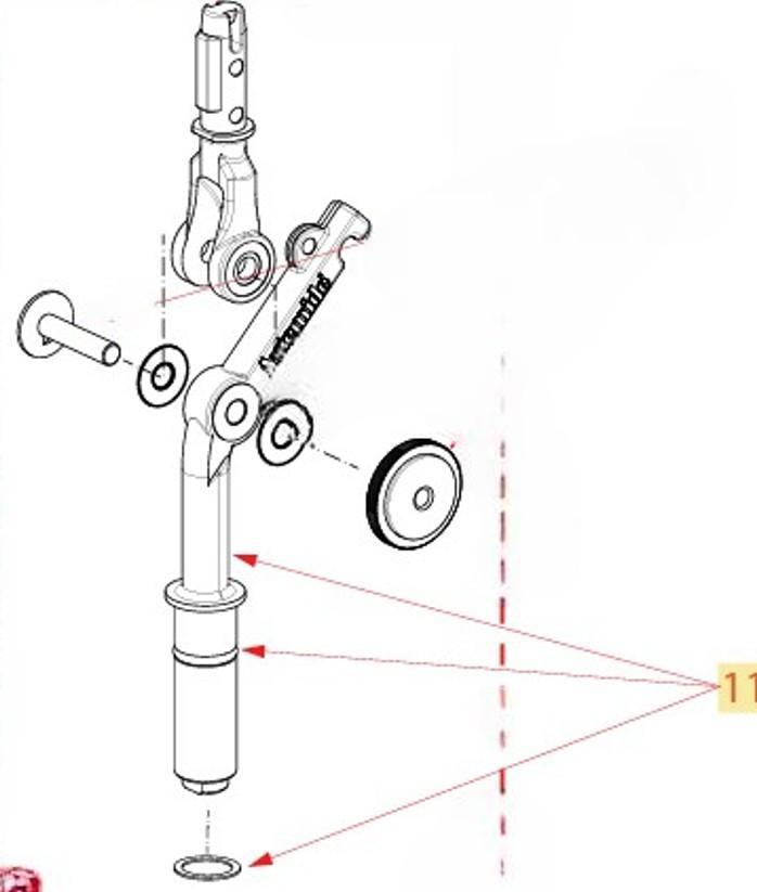 schema ricambi gruppo fissaggio base artemide tolomeo micro