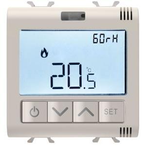 Termostato connesso  chorusmart 2 moduli beige satinato - gw13709