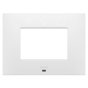 Placca ego smart  gw16003spw - 3 posti bianco satinato