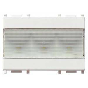 Plana lampada di emergenza a led 3 moduli colore bianco 14384