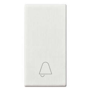 Plana tasto intercambiabile illuminabile 1 modulo con simbolo campanello 14021.c