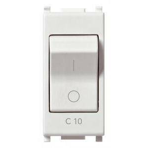 Plana interruttore automatico magnetotermico 1 polo + neutro c10 14405.10