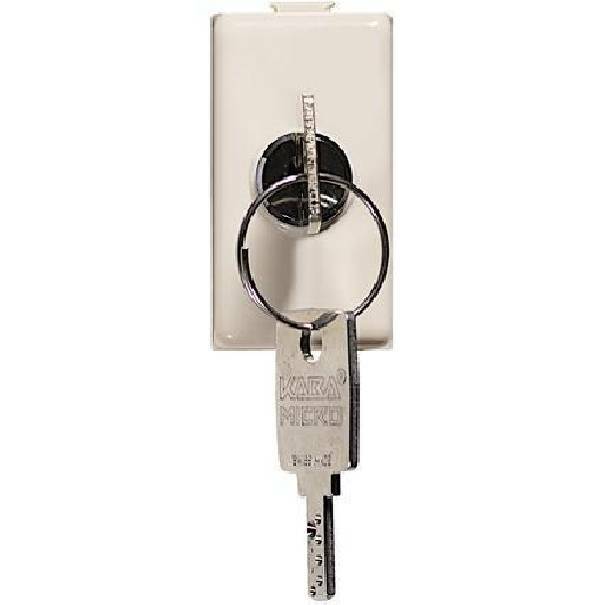 bticino bticino matix magic tt deviatore 1 polo 16a con chiave colore avorio a5007d - foto 1