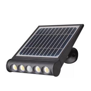 v-tac Lampada Led Solare Nera 15w Da Terra Bianco Naturale+freddo Ip65