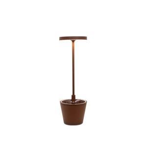 Lampada led  poldina reverso 2,3w 2200/2700/3000k ip54 ricaricabile corten- ld0420r3