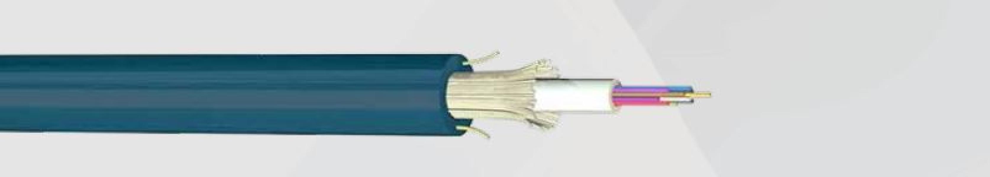 Cavo a fibre ottiche al metro Micro tek guaina LSZH armatura dielettrica 8 fibre 50/125 oM2 -OFM2Z08XXX 02