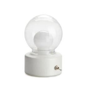 Lampada led balvi gifts portatile a batteria con maniglia, luce calda -bianco - 27246