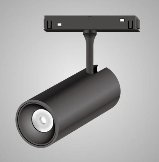 Faretto led Lighthouse Picasso da binario 5W 3000K 48Vdc nero - LHPIC2345WC 01