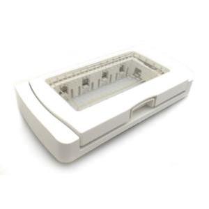 Placca idrobox gem compatibile vimar plana 14943.01 ip55 3 moduli bianco - s6003b - gem-p6003id-bi