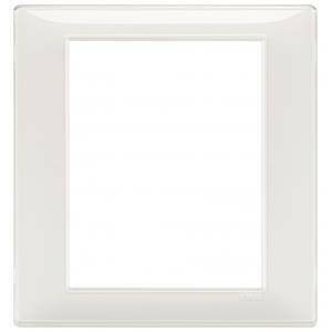 Plana placca 8 moduli colore reflex neve 14668.41
