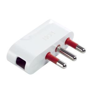 Spina mobile  materiale elettrico 2p+t 90 gradi bianco - rs9707b