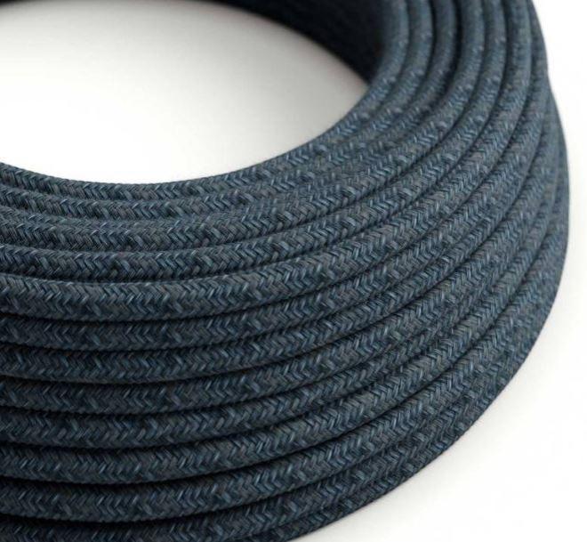 Cavo tessile al metro Creative-Cables in cotone blu mirage RX10 2x0,75mm - XZ2RX10 01