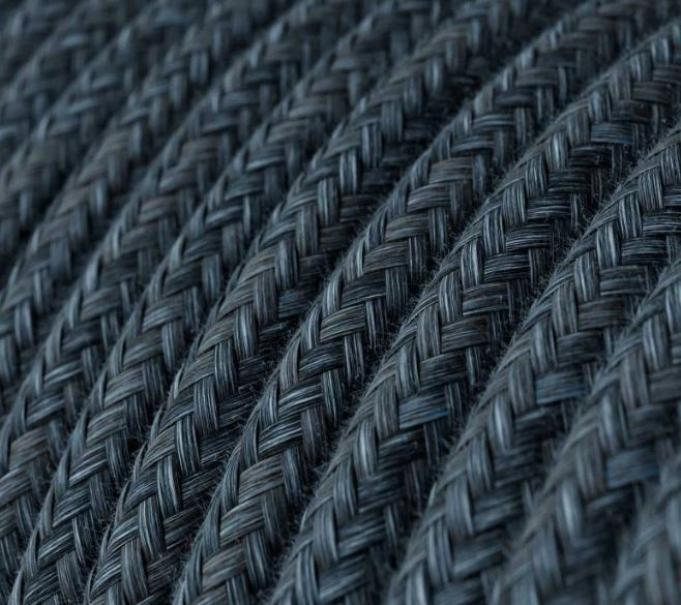Cavo tessile al metro Creative-Cables in cotone blu mirage RX10 2x0,75mm - XZ2RX10 02