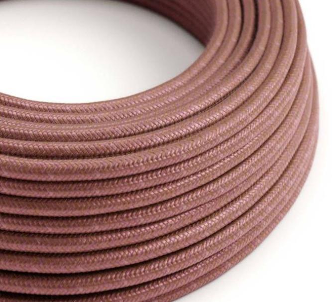 Cavo tessile al metro Creative-Cables in cotone marsala RX11 2x0,75mm - XZ2RX11 01