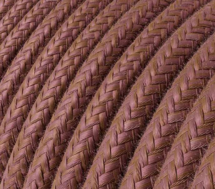 Cavo tessile al metro Creative-Cables in cotone marsala RX11 2x0,75mm - XZ2RX11 02