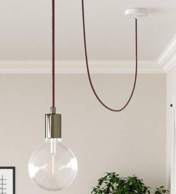 Cavo tessile al metro Creative-Cables in cotone marsala RX11 2x0,75mm - XZ2RX11 04