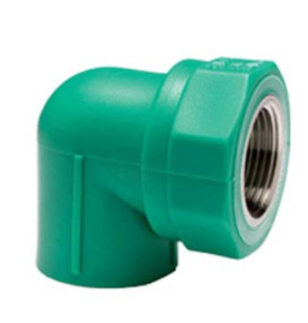 gomito ppr femmina 1 2x20 verde con inserto filettato gomito ppr femmina 1 2x20 verde con inserto filettato